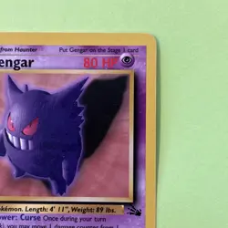 PokÃ©mon Gengar TCG 20/62 Fossil 1st Edition Regular Rare Never Played Nice Card - Image 4