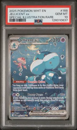 PSA 10 Jellicent ex 168/086 SIR Pokemon Sv: White Flare - Image 1