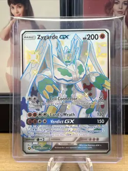 PokÃ©mon Zygarde GX TCG Full Art Ultra Rare Holo Card SV65/SV94 - Image 1