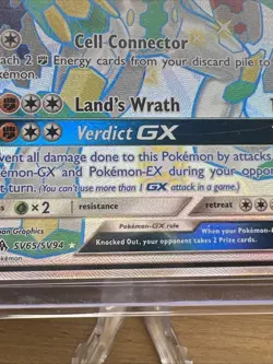 PokÃ©mon Zygarde GX TCG Full Art Ultra Rare Holo Card SV65/SV94 - Image 9