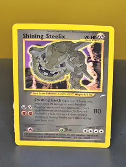 Pokemon 2002 Shining Steelix Neo Destiny Unlimited Holo Secret Rare 112/105 - Image 1