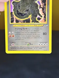 Pokemon 2002 Shining Steelix Neo Destiny Unlimited Holo Secret Rare 112/105 - Image 4