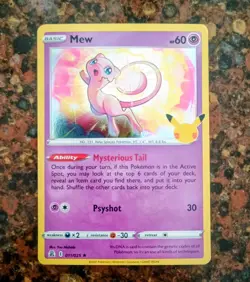 Mew 011/025 Celebrations Holo Pokemon Tcg Nm-M  - Image 1