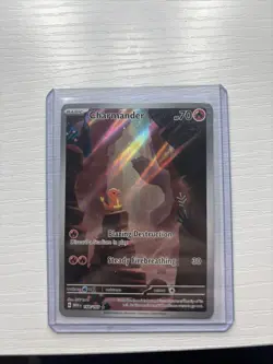 Pokemon TCG Charmander Card Blazing Destruction Holofoil Hp 70 168/165 - Image 1