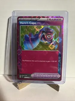 PokÃ©mon TCG Hero's Cape 152/162 Temporal Forces Ace Spec Rare Holo Card - Image 1