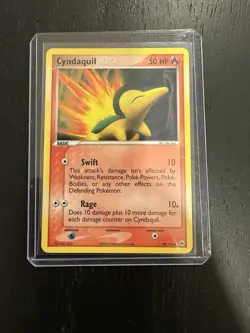 PokÃ©mon Cyndaquil TCG Reverse Holo Card 59/101 EX Hidden Legends Common - Image 1