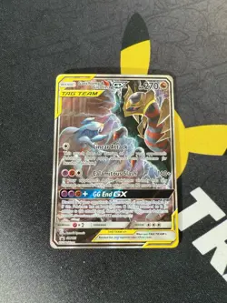 Garchomp & Giratina GX SM193 Holo Promo Card Sun and Moon Team - Image 1