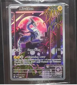 Miraidon 013 Stamped Pokemon Center SVP Scarlet & Violet Promo Sealed Full Art - Image 1