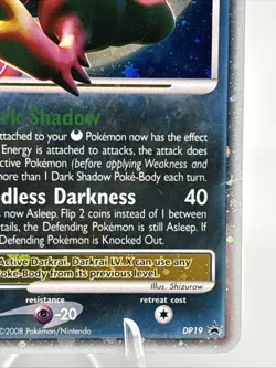 Pokemon TCG: Diamond & Pearl- Promo Darkrai LV.X DP19 - Image 5