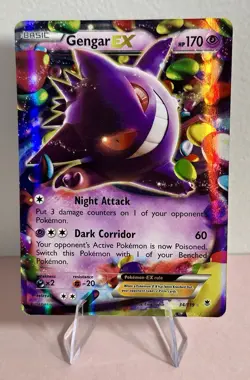 Pokemon Gengar EX 34/119 XY-Phantom Forces Ultra Rare Holo Card TCG Near Mint NM - Image 1
