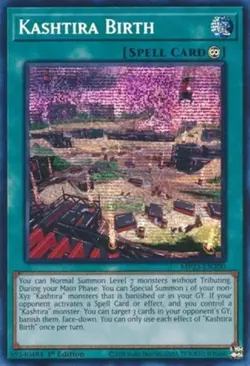 Yugioh! LP Kashtira Birth - MP23-EN200 - Prismatic Secret Rare - 1st Edition Lig - Image 1