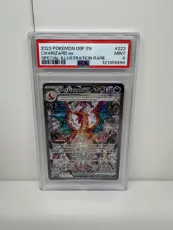2023 Pokemon OBF en Obsidian Charizard EX Special Illustration Rare #223 PSA 9 - Image 1