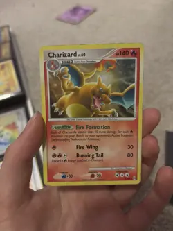 PokÃ©mon TCG Charizard LV.60 Platinum Arceus Holo Rare Card 1/99 LP ZF1 - Image 1