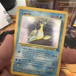 Pokemon Lapras 10/62 WotC Fossil Holo Rare HP - Image 3