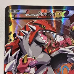 Team Magma's Groudon EX Holo Card #15/34 Double Crisis LIGHTLY PLAYED - Image 2