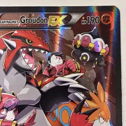 Team Magma's Groudon EX Holo Card #15/34 Double Crisis LIGHTLY PLAYED - Image 3