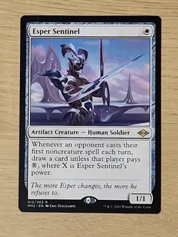 MTG Esper Sentinel Modern Horizons 2 Regular English Lightly Played 012/303 - Image 1