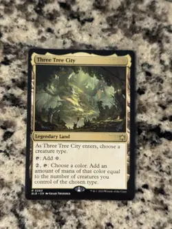 Three Tree City Legendary Land MTG Bloomburrow Regular - Image 1