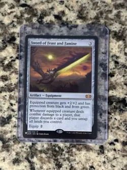 Sword of Feast and Famine MTG the List Reprints NM Condition - Image 1