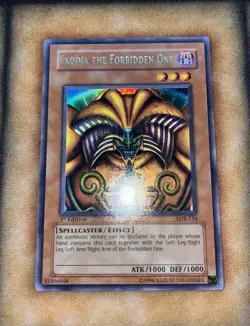 Yugioh Exodia the Forbidden One LOB-124 1st Ed Glossy NA Print - Image 1