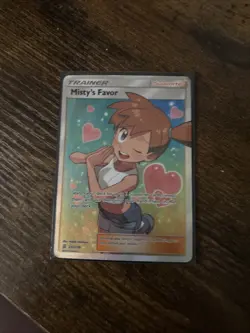 Unified Minds Misty's Favor Full Art Supporter Pokemon Card 235/236 English Dmg - Image 2