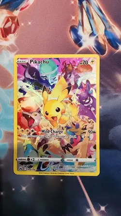 PokÃ©mon Pikachu TCG Card Crown Zenith Holo Secret Rare 160/159 - Image 1