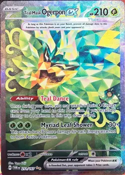 Teal Mask Ogerpon ex 211/167 Sv06: Twilight Masquerade Holo 2024 PokÃ©mon Card NM - Image 2