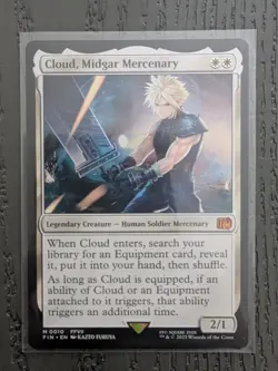 MTG Final Fantasy - Cloud, Midgar Mercenary - Regular - NM - Image 1