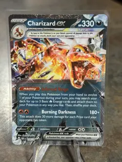 Charizard ex 125/197 Holo Double Rare Full Art Obsidian Flames Pokemon TCG NM - Image 1