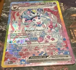 Sylveon EX SIR 156/131 Prismatic Evolutions English  Pokemon NM/MINT Condition - Image 2