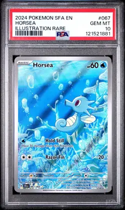 2024 Pokemon Scarlet & Violet Shrouded Fable Horsea IR 067/064 #067 PSA 10 Gem - Image 1