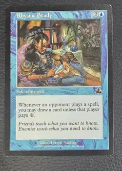 Rhystic Study Prophecy Regular MTG LP Magic Card - Image 1
