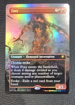 Fury (Borderless) Special Guests Foil MTG NM Magic Card - Image 1