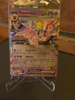 PokÃ©mon TCG Espeon EX Prismatic Evolutions Promo Card 034/131 Stamped Sealed - Image 3