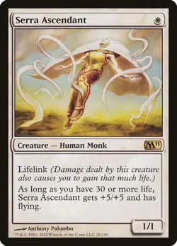 1x Serra Ascendant #28 (NM / MINT) Unplayed M11 2011 Magic MTG English ENG - Image 1