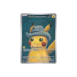 Pikachu With Grey Felt Hat Pokemon Van Gogh Museum - Pokemon Card - Image 1
