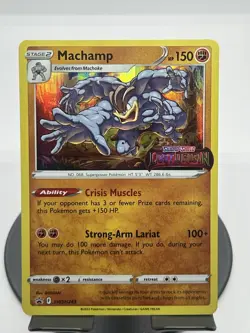 Pokemon TCG Machamp SWSH243 Sword & Shield Stamped Promo NM - Image 1