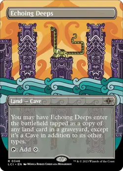 MTG-Echoing Deeps (Borderless) The Lost Caverns of Ixalan(NM)#346 - Image 1
