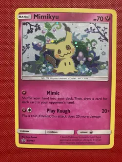 Mimikyu SM163 Sm Holo Pokemon Card TCG Promo - Image 2