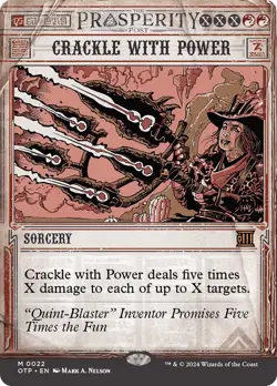 🧙Crackle With Power M 0022 OTP OTJ Outlaws Of Thunder Junction MTG - Image 1