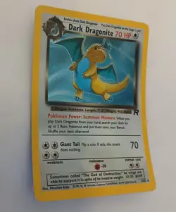 PokÃ©mon Dark Dragonite Holo Rare TCG Card 5/82 LP-NM+ Vintage Team Rocket *Clean - Image 3