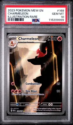 PokÃ©mon TCG Charmeleon Scarlet Violet-151 Illustration Rare Card 169/165 PSA 10 - Image 1