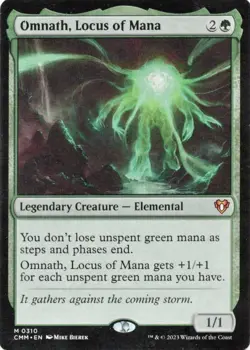Omnath, Locus of Mana [Commander Masters] Magic MTG Light Play LP Card - Image 1