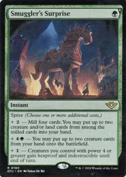 MTG Smuggler's Surprise (180/440) Outlaws of Thunder Junction VLP/NM Magic Card - Image 1