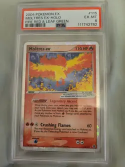Pokemon EX Moltres Fire Red Leaf Green Secret Rare 2004 PSA 6 - Image 1