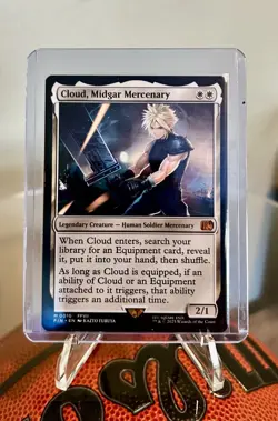 Magic the Gathering Final Fantasy Cloud Midgar Mercenary Card #10 Non-Foil - Image 1