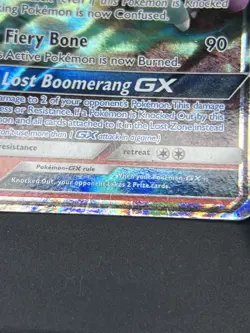 2019 TCG Pokemon #SM187 Alolan Marowak GX HOLO Sun and Moon Black Star Promo MP - Image 5