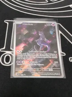 Pokemon 151 Mewtwo 052 Scarlet & Violet UPC Black Star Promo Card Holo Sealed - Image 1