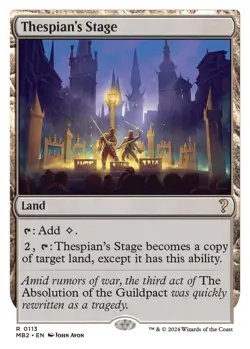 MTG Thespian's Stage Mystery Booster 2 Regular White Border Rare NM - Image 1