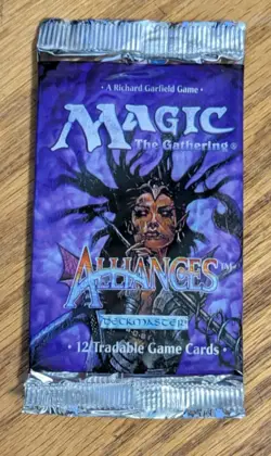 MTG - Alliances Booster Pack - Magic the Gathering Factory Sealed 1996 - Image 1